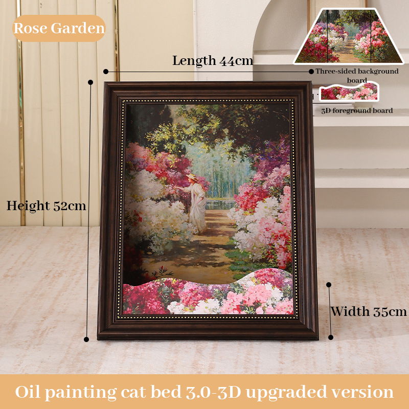 Rascador para Gatos Mona Lisa en 3D con Marco de Pintura al Óleo Removible — imagen 16