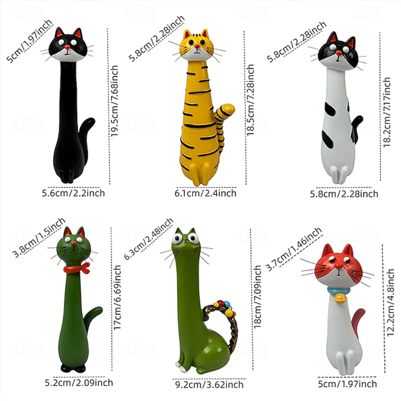 Vaso de Gato Creativo - Portador de Flores Secas para Escritorio, Accesorio Decorativo para Hogar/Oficina, Universal para Ramilletes Pequeños — imagen 13