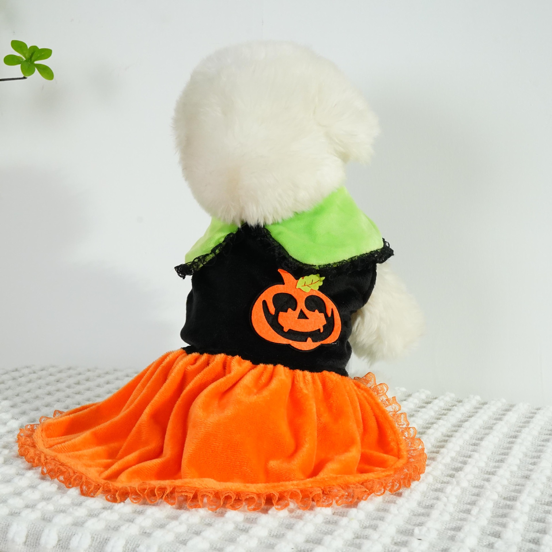 Halloween Pumpkin Collar Dress for Small and Medium DogsPet Dog Clothing — image 1