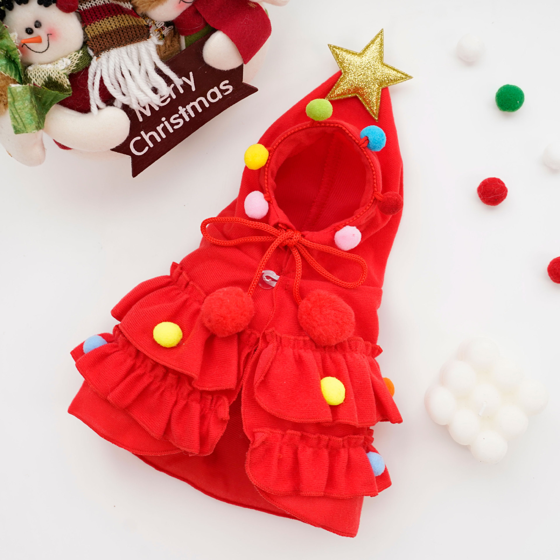 Christmas cloak pet dog transformation outfit — image 6