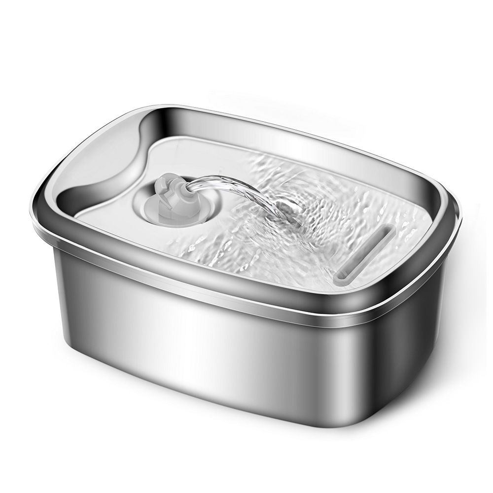 Stainless steel pet water dispenser, English neutral cat water dispenser, dog water dispenser — image 5