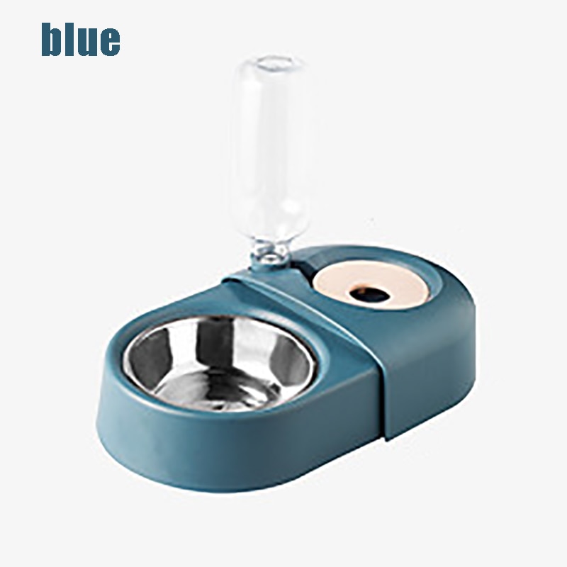 Dogs Cats Bowl and Drinking Fountains with Automatic Water Outlet Anti-overturning Feeders Plastic Feeding Bowl Pet Accessories — image 8