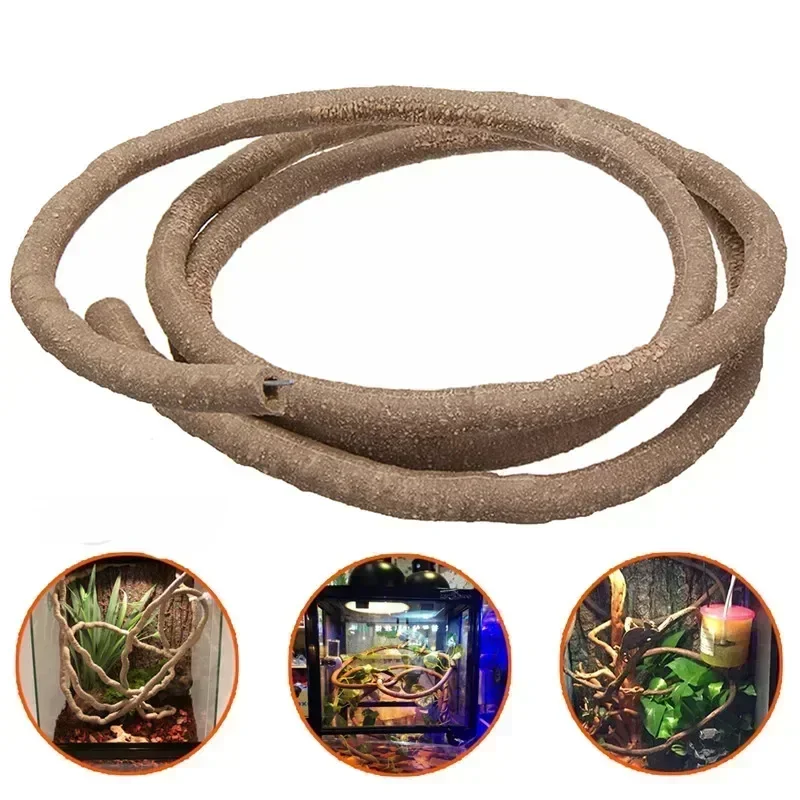 Large Flexible Vines Rattan Habitat Decoration Bendable Jungle Branches Climb Pet Supplies Reptiles Terrarium Decor 1.5/2.5/3m — image 4