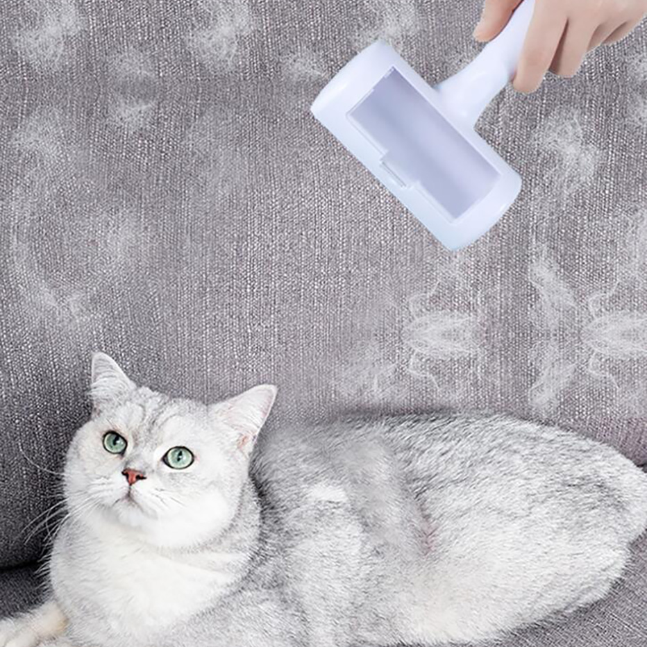 Pet Hair Remover Sticky Brush Clothes Sheets Car Sticky Brush Cat and Dog Hair Remover Pet Hair Removal Brush — image 5