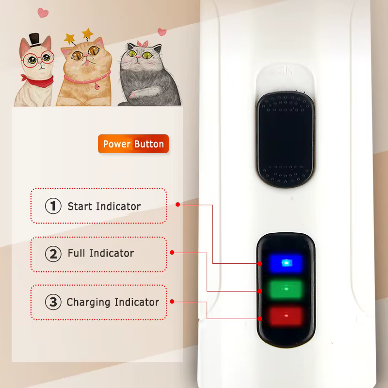 Electric Pet Cat Dog Nail Grinding Machine Nail Clippers Professional Mute Painless Dog Cat Paws USB Rechargeable Nail Trimmer — image 2