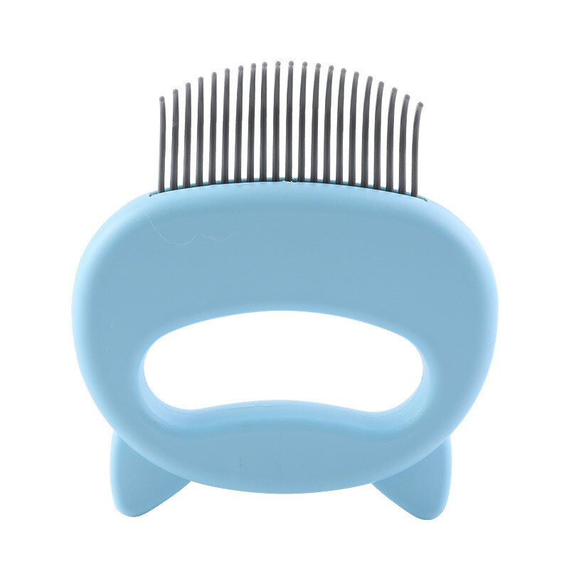 Elastic Soft Needle Comb Pet Hair Removal Massaging Shell Comb Cat Massage Brush Kitten Grooming Shedding Tools Bathing Supplies — image 9