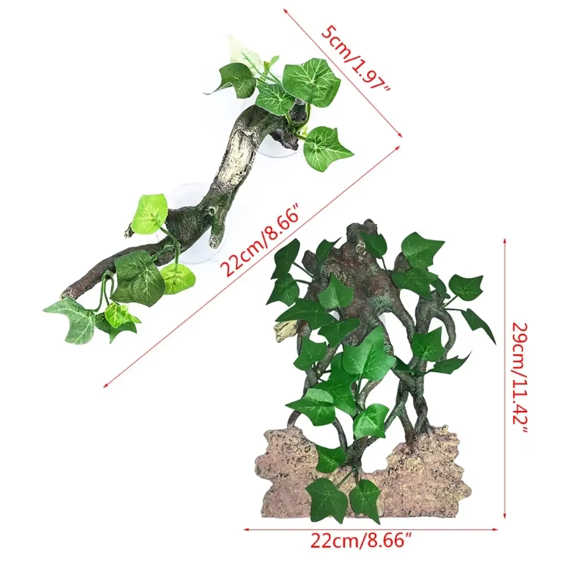 Climbing Vines with Leaves Terrarium Plant Decoration with Suction Cups Dropship — imagen 6
