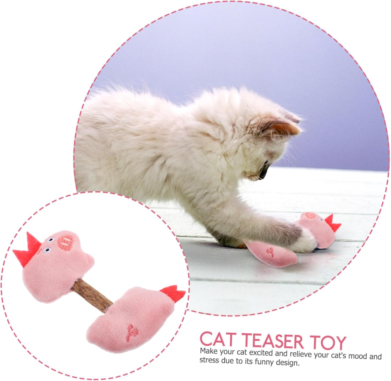 Cat Toy Kitten Toys Teeth Cleaning Toys Silvervine Sticks Cat Silvervine Stick Chew Sticks For Cats Cat Interaction Toys Kitten Plaything Cat Teaser Polygonum Wood The Cat — image 13