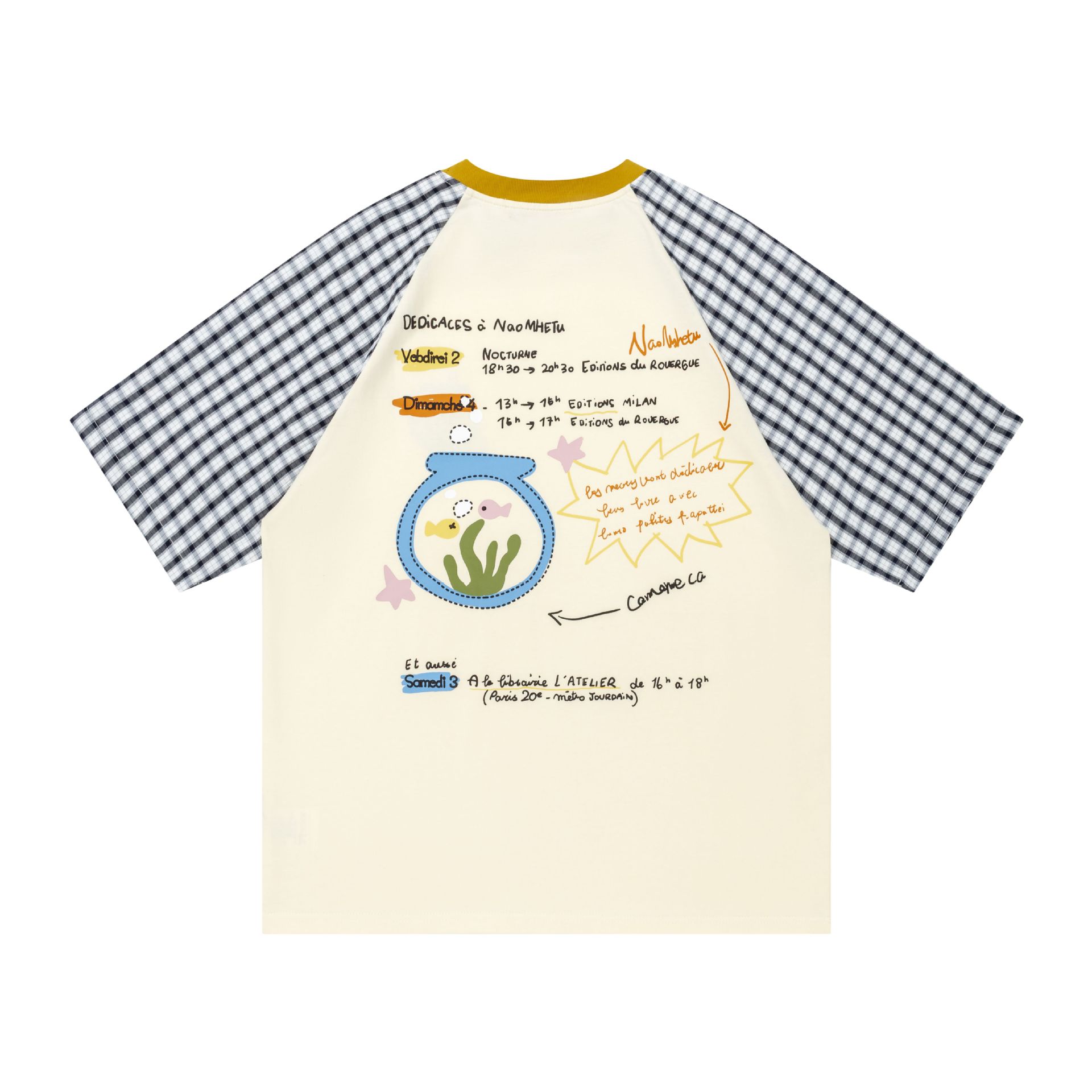 Fun small fish tank printed short sleeved shirt — image 3