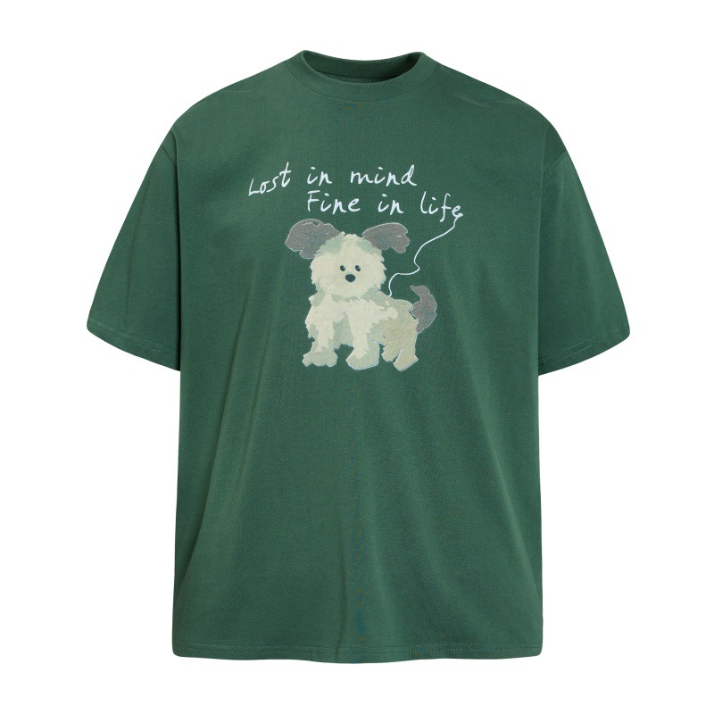 Dog cartoon short sleeved T-shirt — image 2