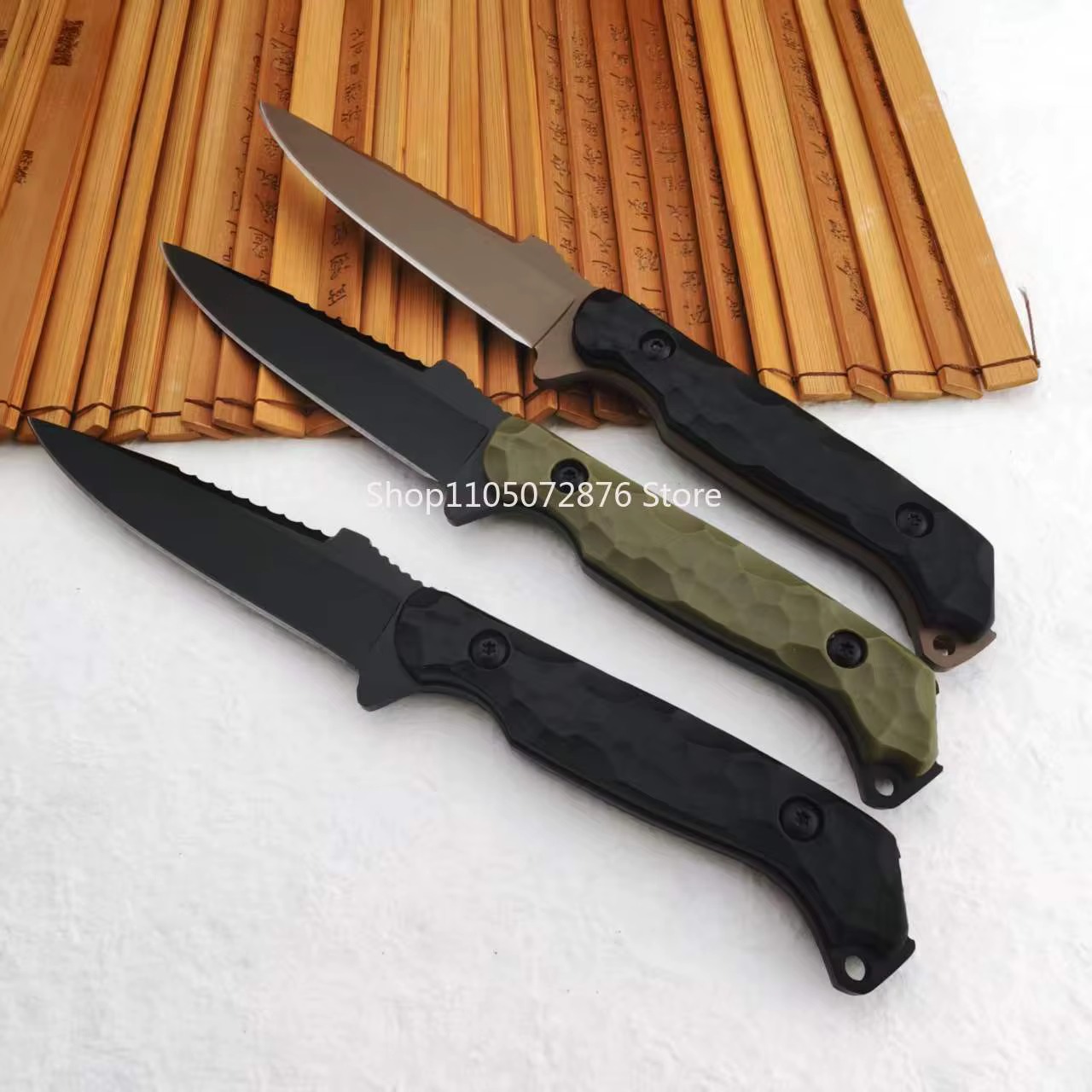 7Cr13Mov Blade Portable Wilderness Cutting Knife High Hardness Hiking Cutter Outdoor Camping Fishing Straight Knife EDC Knife — image 4