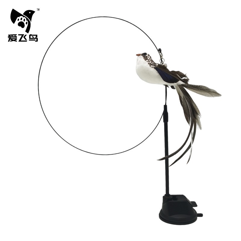 Juego Interactivo de Pájaro Simulado con Super Pegamento y Plumas para Entretenimiento de Gatos Pequeños — imagen 20