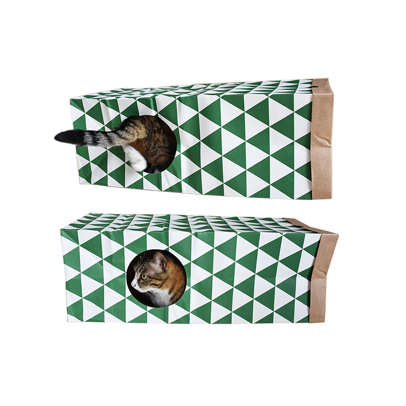 Kraft Paper Cat Nest Tent Cat Toy Tunnel — image 3