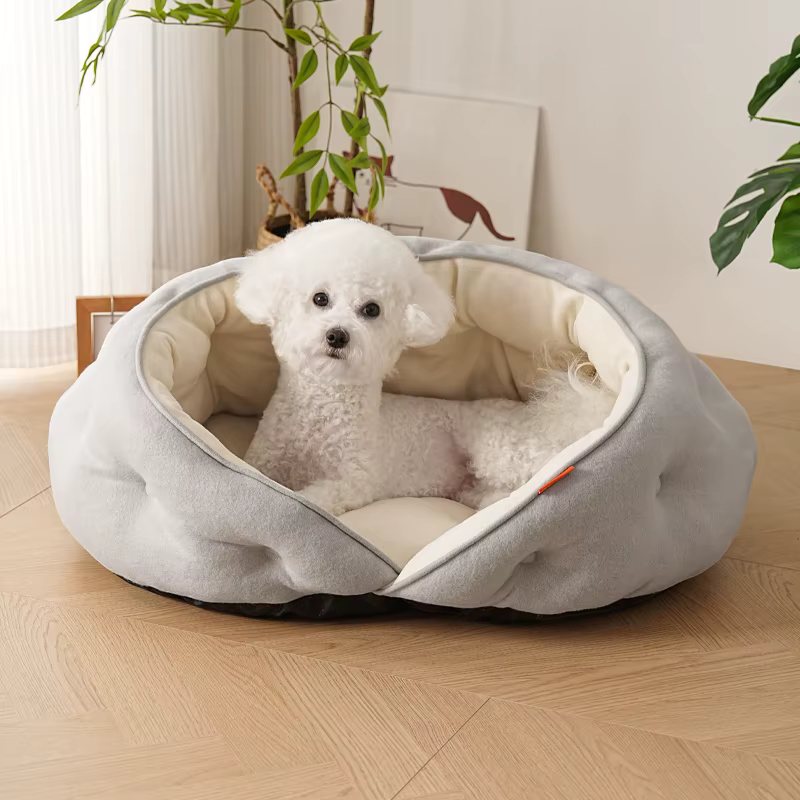 Dog Bed for Large Medium Small Dogs, Washable Sleeping Puppy Bed, Soft Calming Cat Beds for Cats, Pet Sofa Bed, Anti-Slip Bottom — image 1