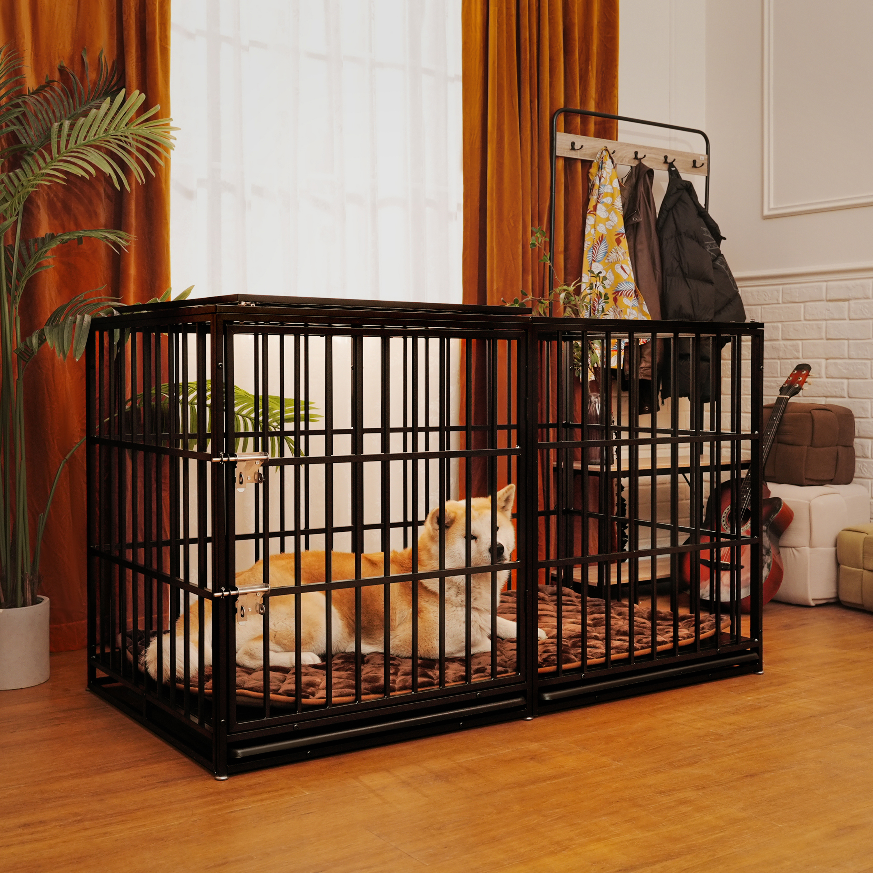 Caja de Perro Extra Grande y Resistente de 61 Pulgadas - Cárcel para Perros Grandes — imagen 1