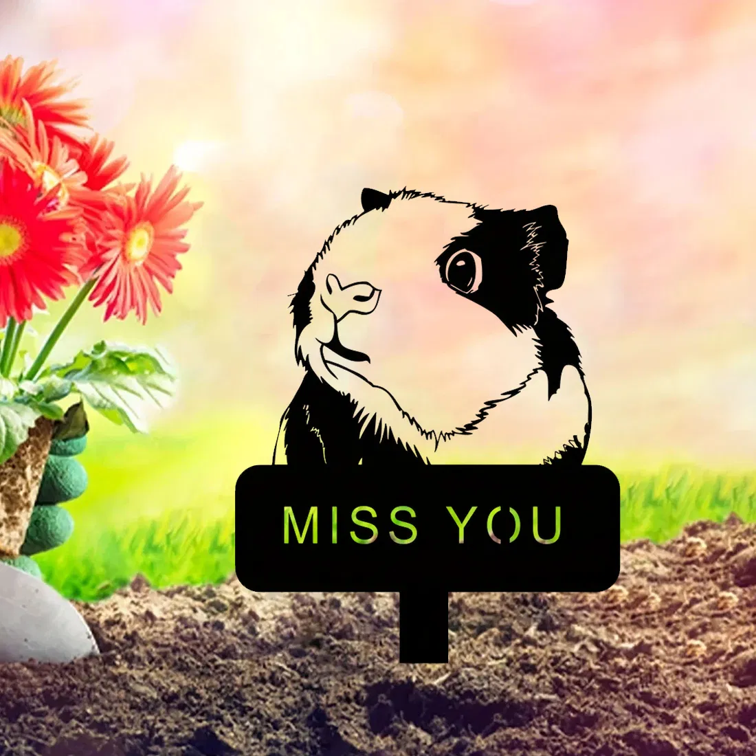 CIFbuy Custom Engraved Pet Memorial Stone Personalized Pet Grave Marker with Urn Garden Decor Sympathy Gift — image 1