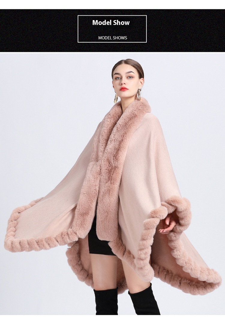 Chaquetón de lana artificial para conejo Rex - abrigo irregular y holgado tejido a mano — imagen 33