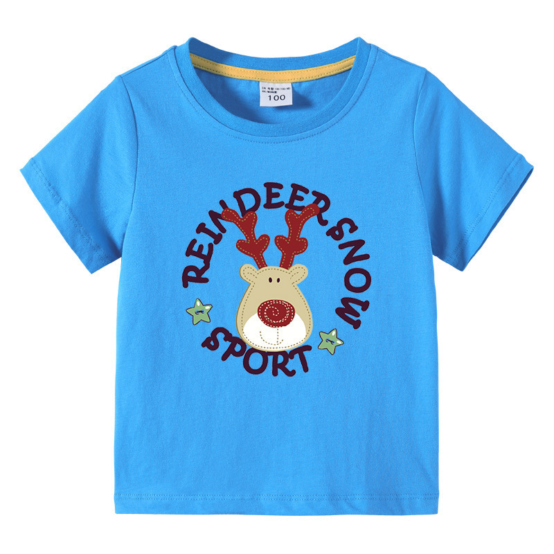 Christmas Deer Children's Summer Clothes Short Sleeves — image 16