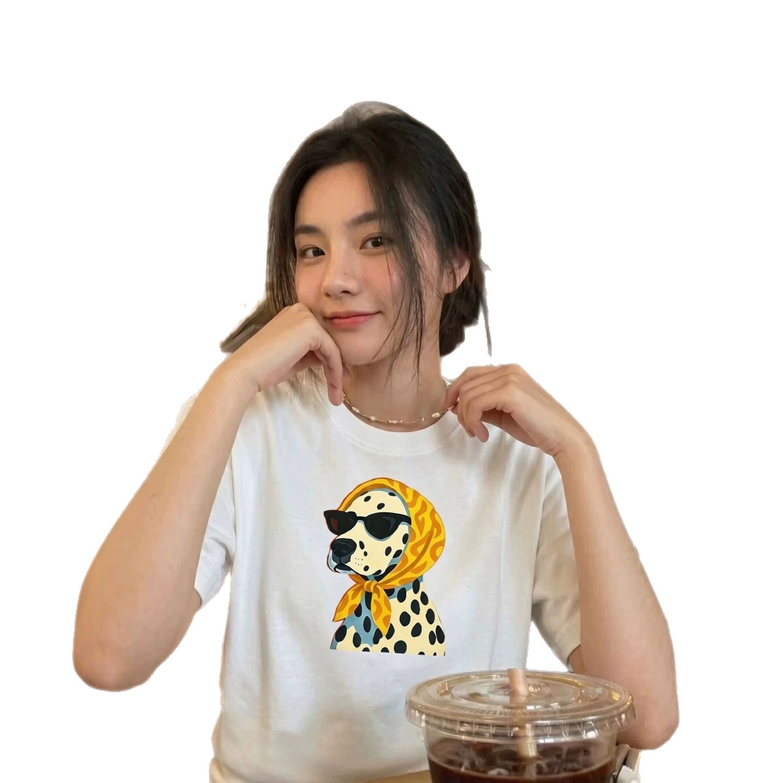 Funny Dog Print Short Sleeve T-Shirt for Men and Women — image 1