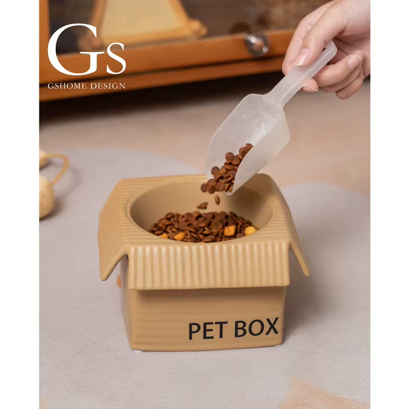 Bol de Cerámica para Gatos Elevado Protección Cervical Grande Capacidad para Gatos Adultos Individuales — imagen 2