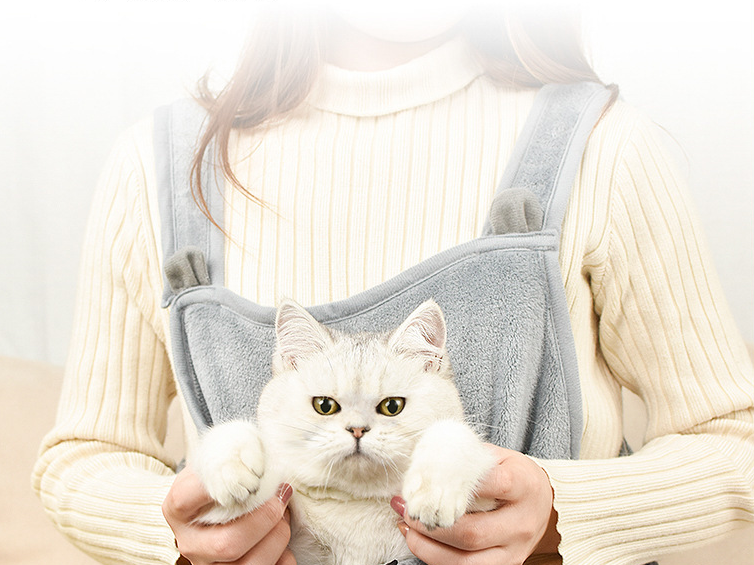 Ropa de cuidado del gato - ropa suave para abrazar gatos, chaleco sin pegaduras ni cabello — imagen 4