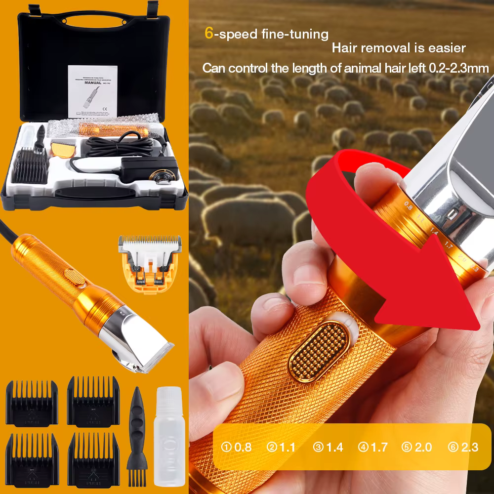 380W Cashmere Goat Shearer 12V Cordless Household Pet (Cat, Dog, Rabbit, Sheep) Hair Trimmer Electric Carpet Tufting Trimmer — image 5