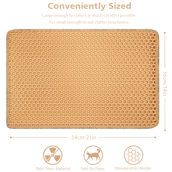 Double Layer Rice Shaped Cat Litter Pad — imagen 4