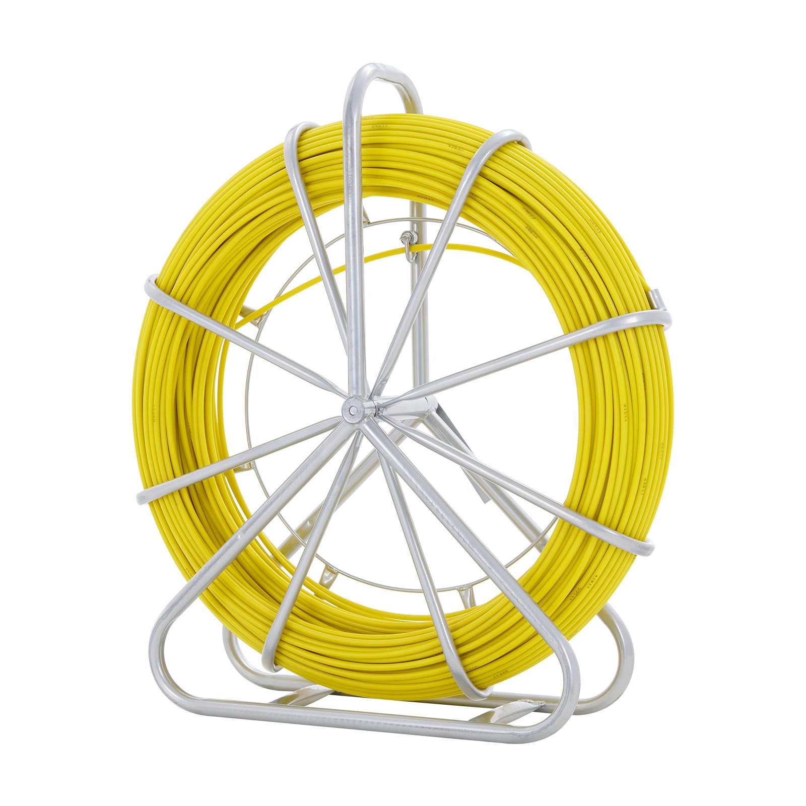 Tubo de Pescador VEVOR de Fibra de Vidrio, 492 pies, Accesorio para Cable con 3 Cabezas de Extracción y Soporte de Rueda de Acero, Herramientas para Pesca en Muros y Conduits Eléctricos No Conductores — imagen 4