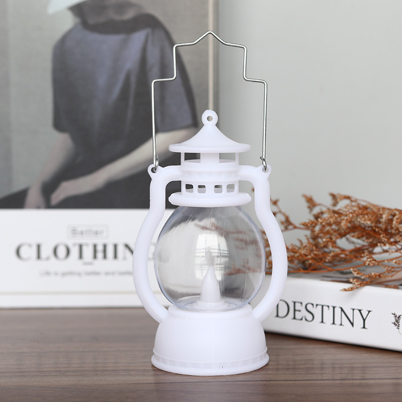 Halloween Decoration Retro Small Oil Lamp Electronic Candle Light LED Pony Light Creative Wind Lamp Portable Pumpkin Lantern — image 7