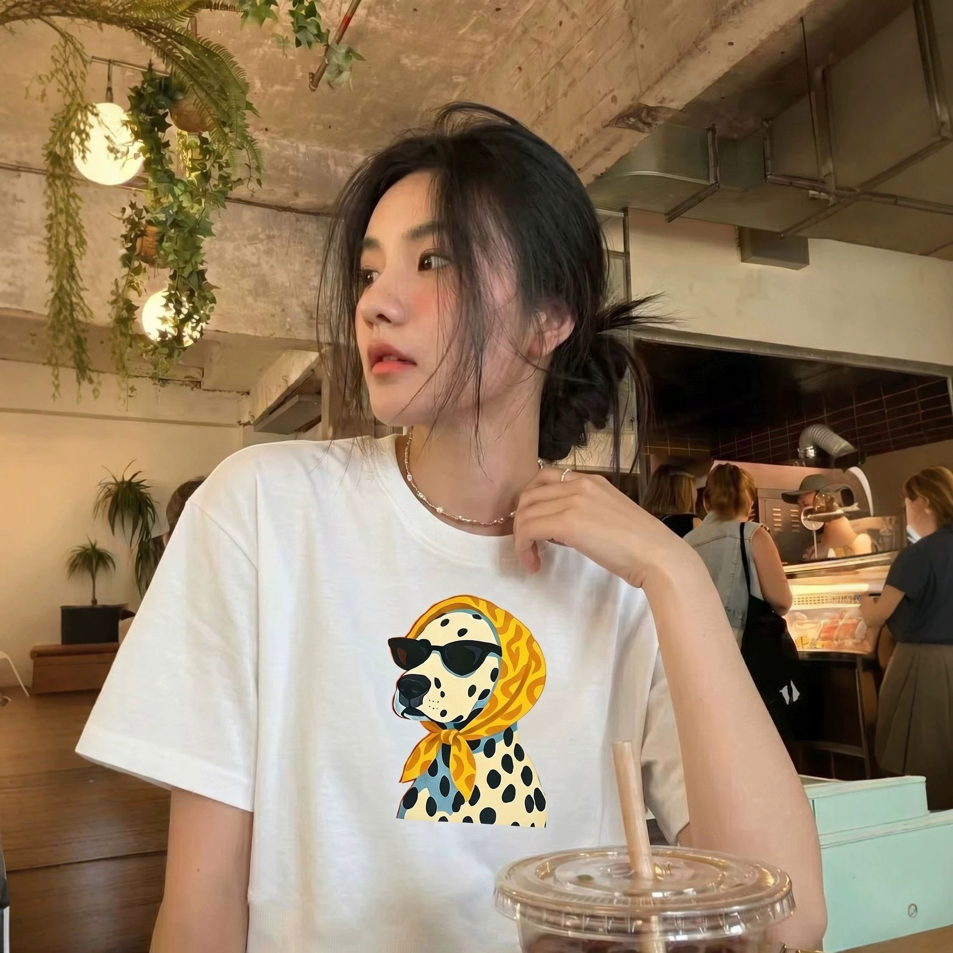 Funny Dog Print Short Sleeve T-Shirt for Men and Women — image 6