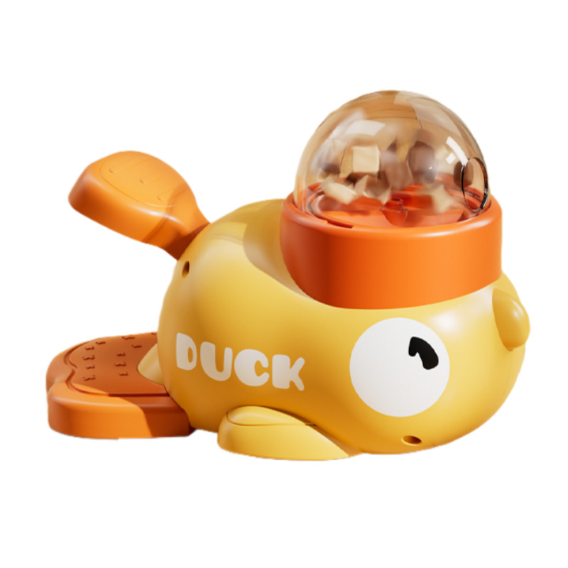Comedero Automático para Perros y Gatos Juguetes de Entretenimiento para Mascotas Almuerzo Seco con Ducky Amarillo Dispensador de Comida para Tratados de Gato — imagen 5