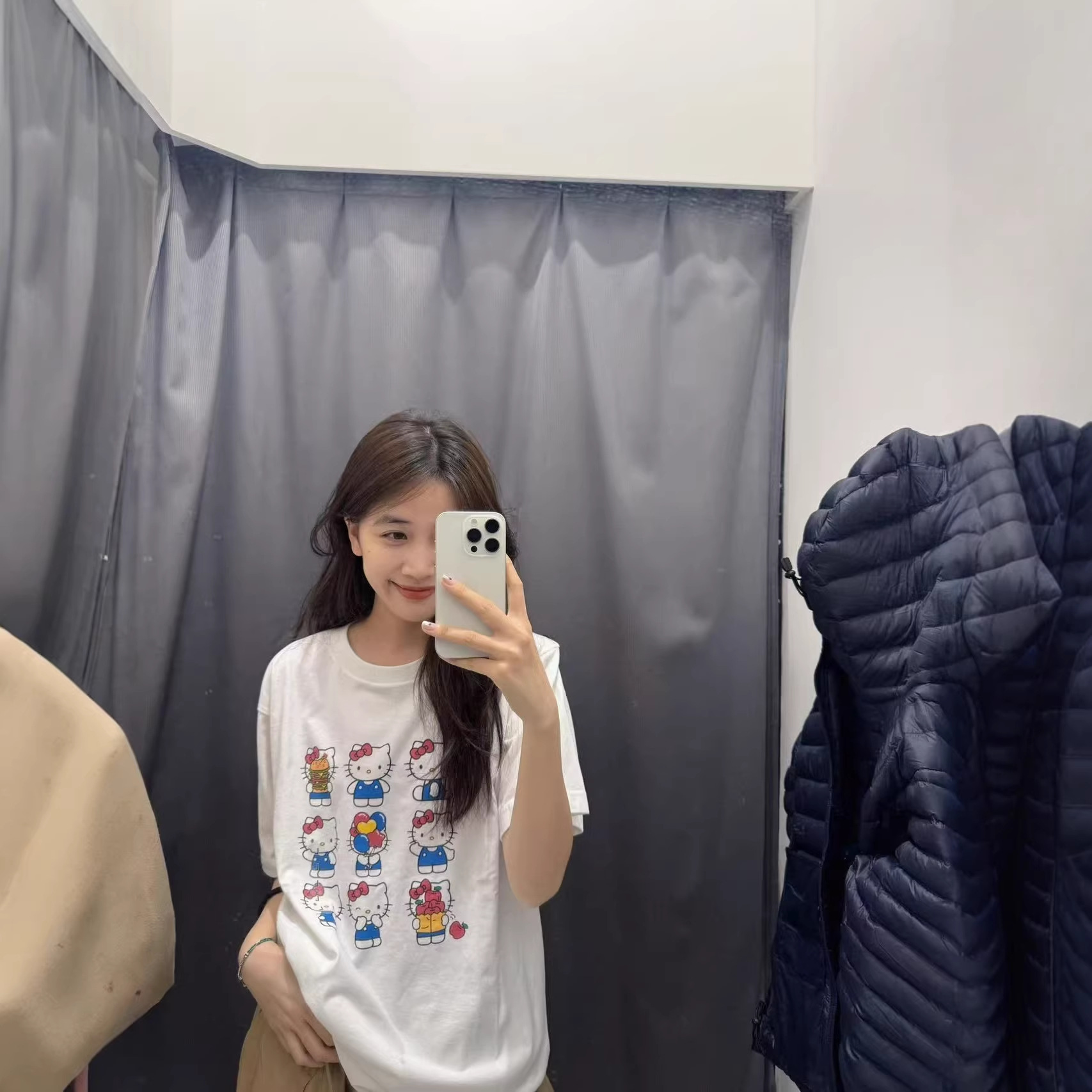 Cute Cat Print Cotton Short Sleeve T-Shirt for Women — image 6