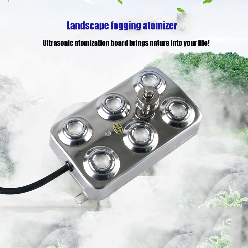 Rockery pond water landscape fogging machine high-frequency oscillation fogging board smoke machine ten head industrial ultrason — image 4