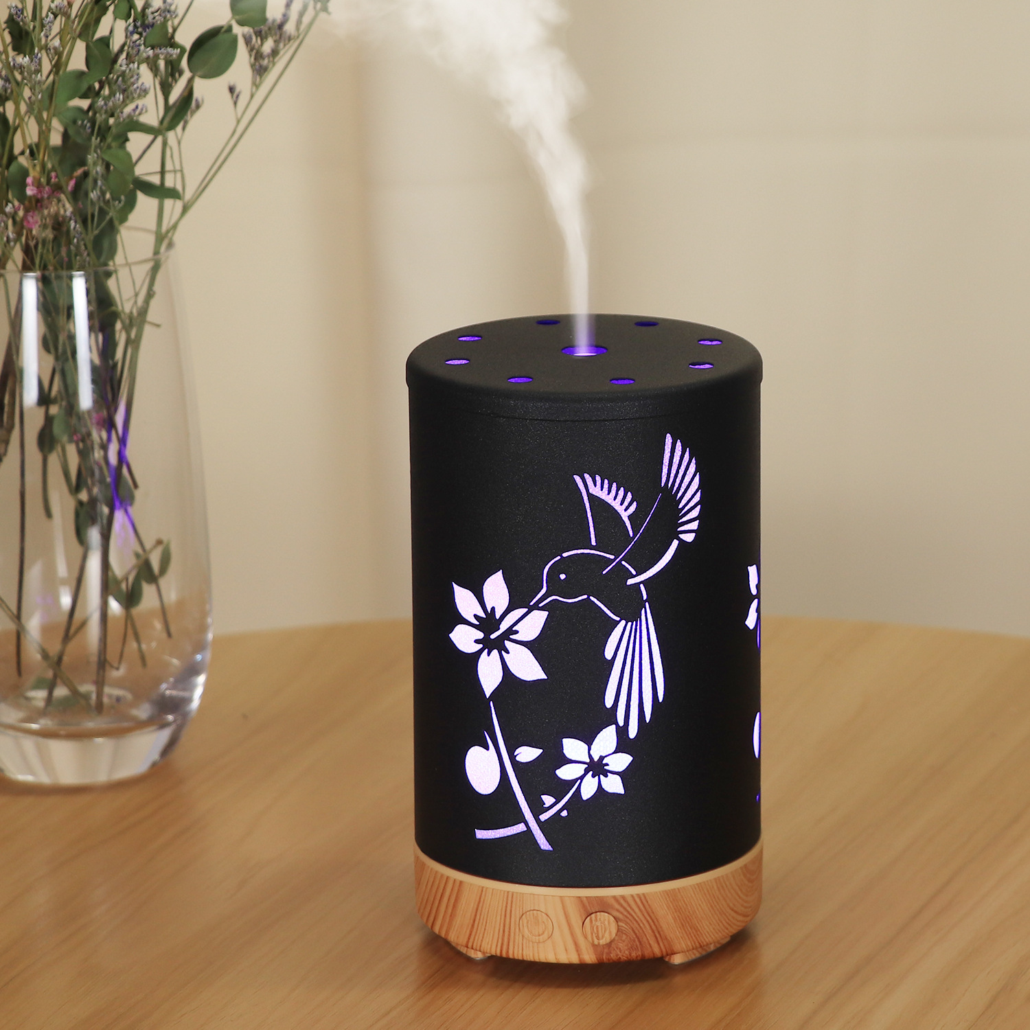 Hummingbird Wrought Iron Aroma Diffuser 100ml Home Bedroom Diffuser Desktop Humidification — image 4