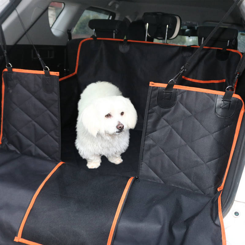 Dog Car Hammock Seat Cover, Waterproof 600D Oxford Fabric Pet Seat Protector for Back Seat, Scratch Proof & Anti-Slip — image 2