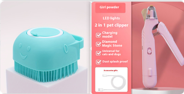 Cortaúñas para Mascotas 2 en 1 con Luz LED, Tijeras Especiales Detectoras de Vena Sanguínea para Perros y Gatos, Cortador de Uñas Multifunción para Patas de Animales, Artículos para Mascotas — imagen 23