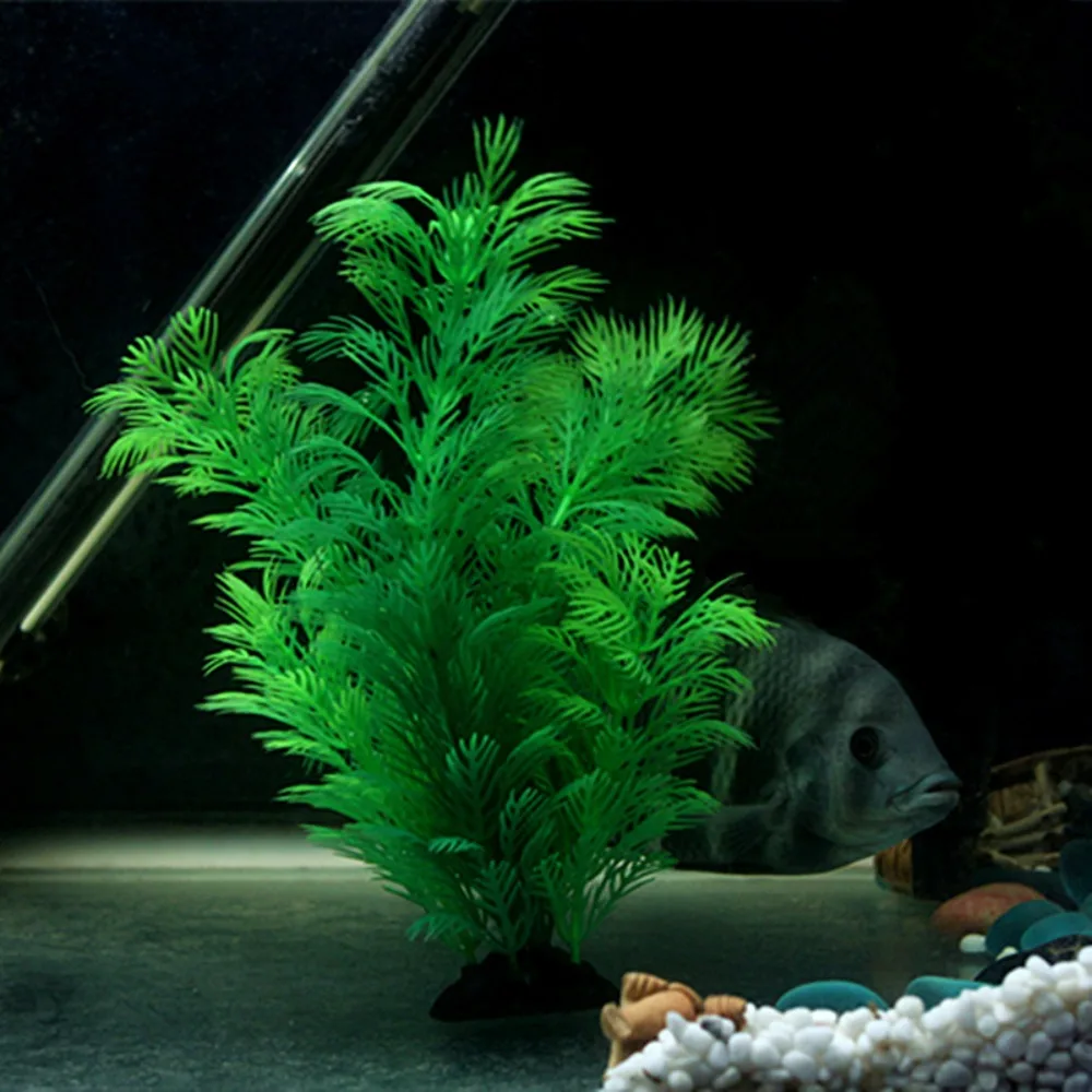 Ornamentos de Plantas de Acuario de Simulación Plástica, Plantas Artificiales, Hierba Acuática, Accesorios de Decoración para Tanques de Peces — imagen 3