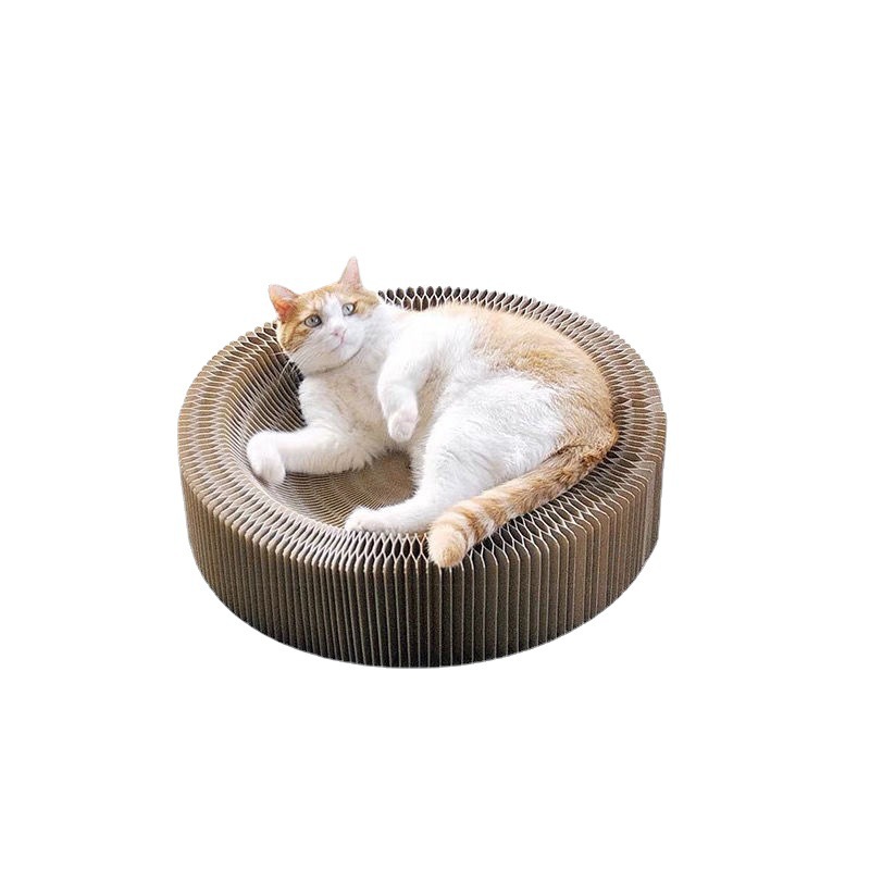 Creative accordion cat scratching board pet supplies decompression grinding claws corrugated paper cat specific — image 4
