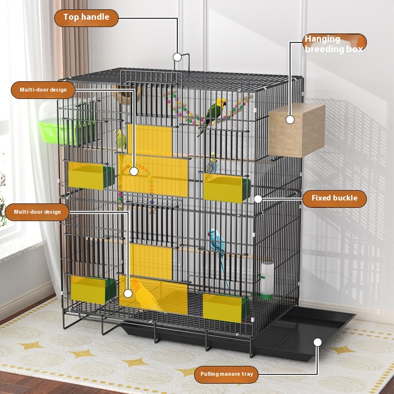 Home Fashion Personality Double Layer New Bird Cage — image 5
