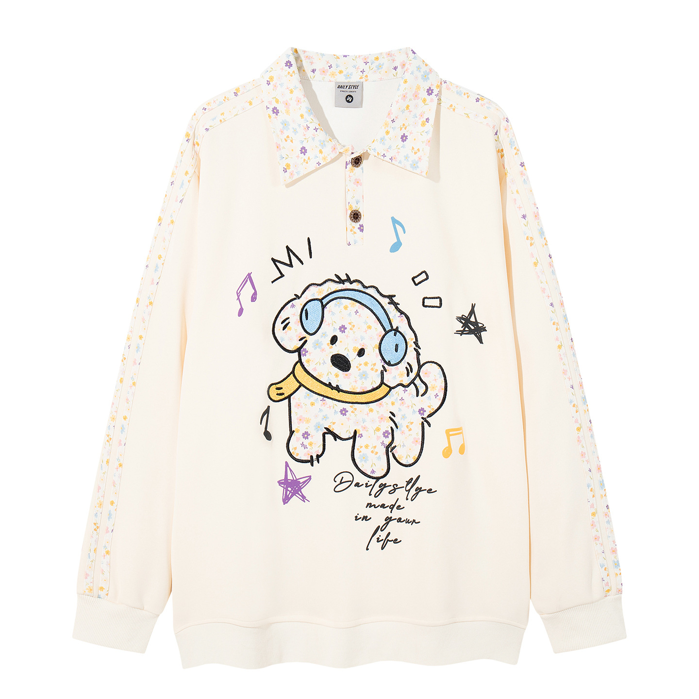 Sticky music dog hoodie — image 4