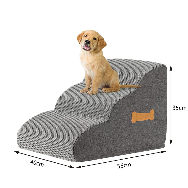 Escalera de Perro con Manija de Hueso – Acceso Seguro para Canes Mayores, Sofás y Camas, Protección Articular — imagen 2