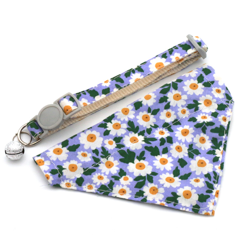 Collar de Triángulo Floral para Perros y Gatos - Bandita de Sol y Margaritas Pequeña — imagen 13