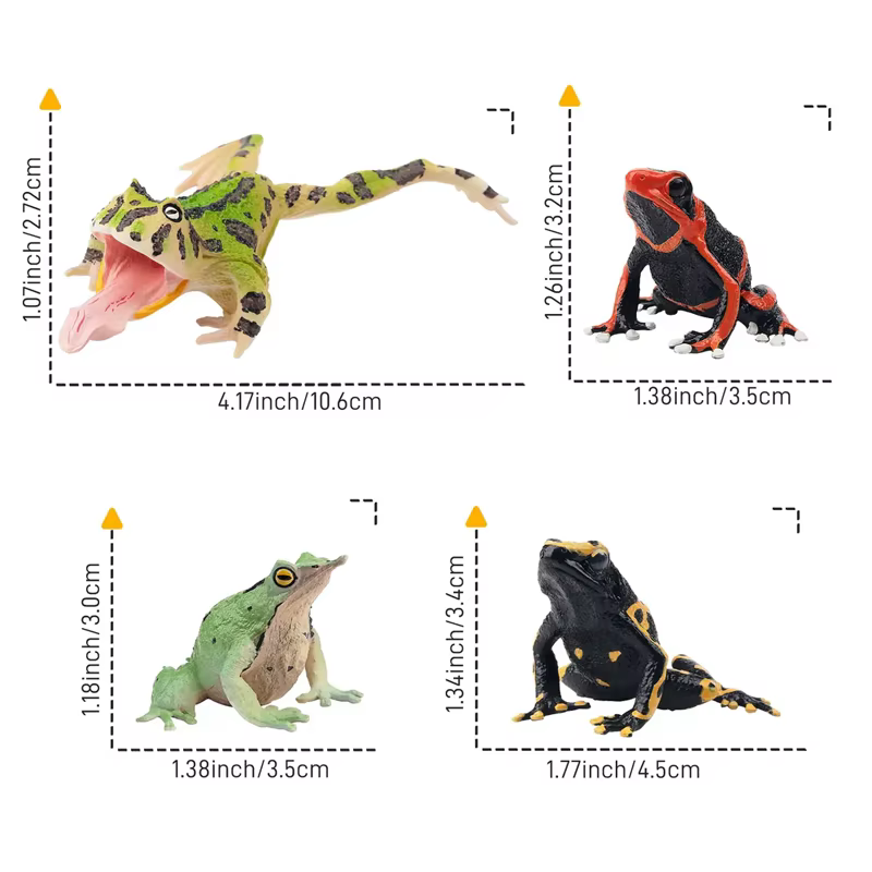 12 Piezas de Figuras de Ranas de Simulación, Juguetes de Animales Reptiles, Mini Ranas de Figuras, Muñecos de Acción, Juguetes para Niños, Juego de Regalo y Decoración de Pasteles — imagen 5