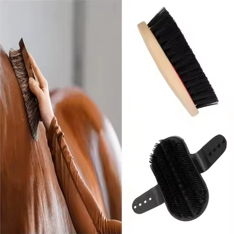 【Reducción de precio !!】Kit de aseo completo para caballos de 5 piezas: peine, cepillo corporal, recogedor de cascos y más para caballos y ponis — imagen 6