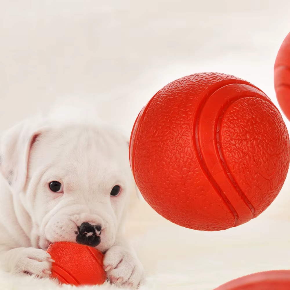 Dog Toy Rubber Ball Bite-resistant Dogs Puppy Teddy Pitbull Pet Supplies — image 1