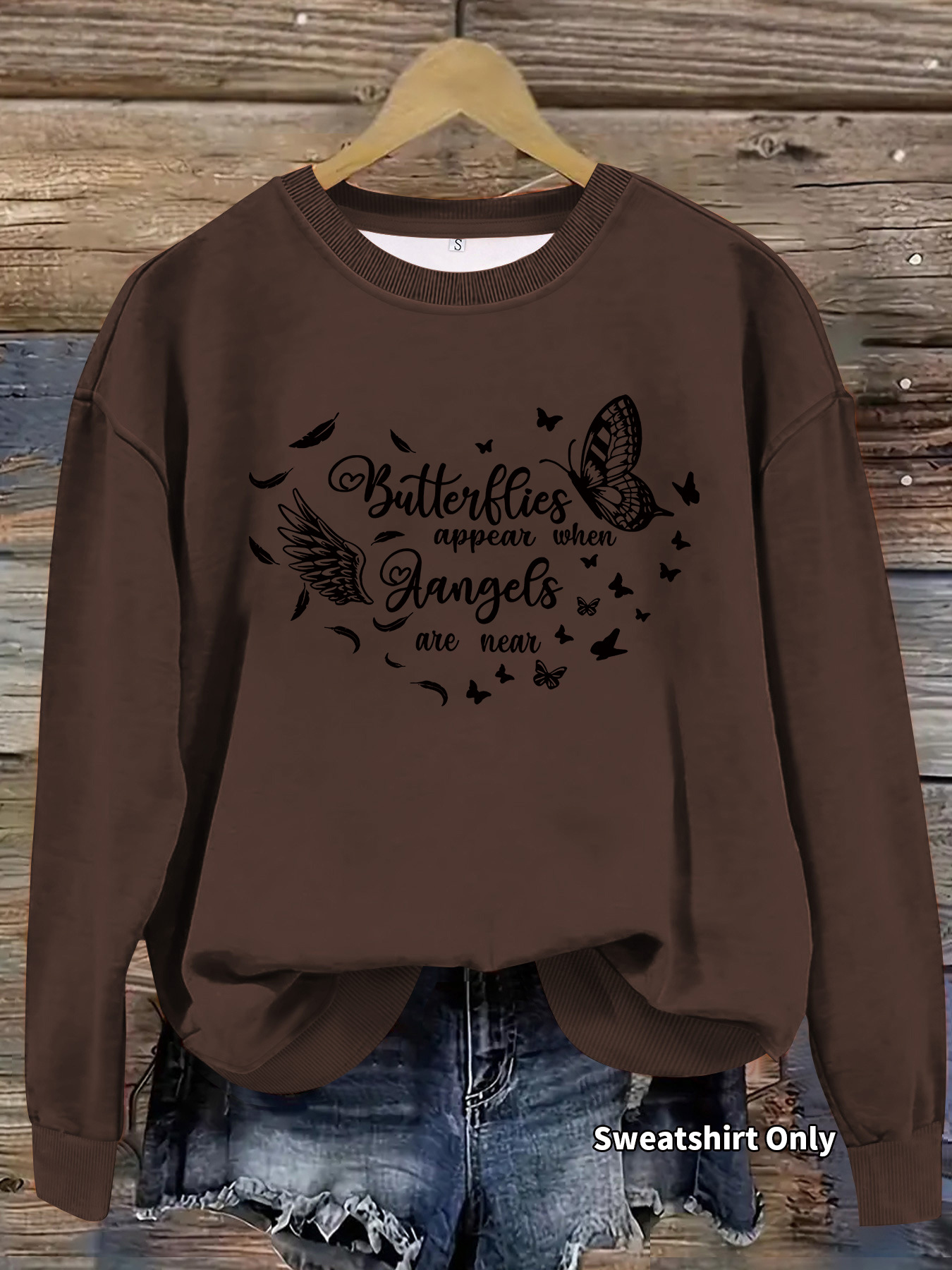 Butterfly printed long sleeved hoodie — imagen 11