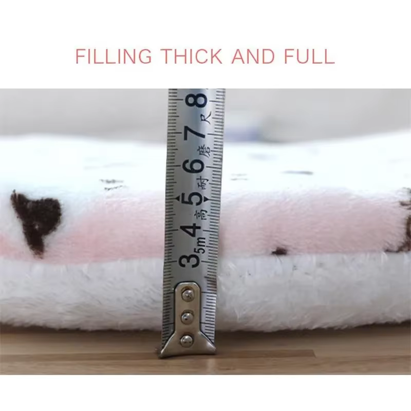 Plush Cat Bed Mats Round Pet Bed for Cats Small Dogs Soft Fleece Pet Sleeping Mat Kitten Puppy Nest Pet Cushion Cat Accessories — image 4