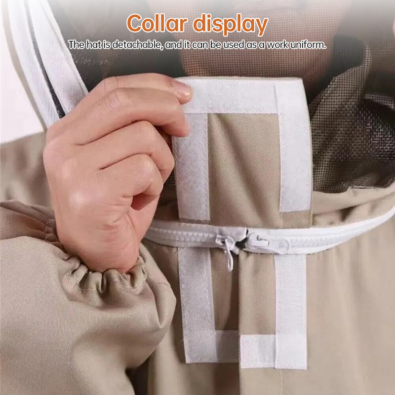 1 Set of Professional Ventilated Full - Body Beekeeping Suit with Gloves — image 10