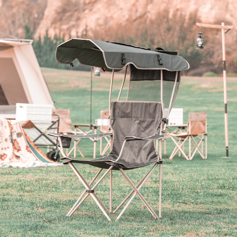 Beach Awning Fishing Chair Outdoor Camping Leisure Folding — image 6