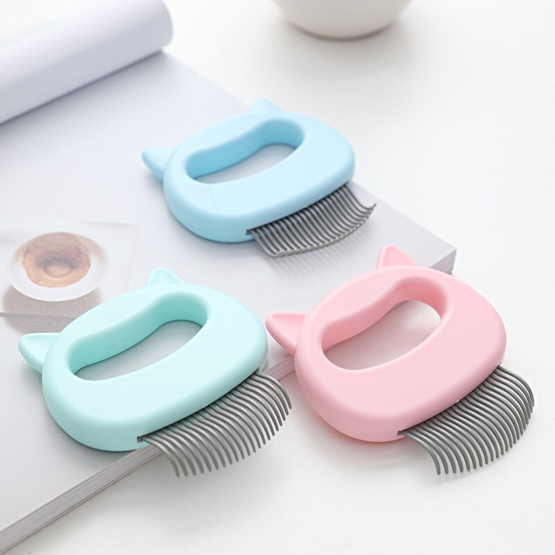 Elastic Soft Needle Comb Pet Hair Removal Massaging Shell Comb Cat Massage Brush Kitten Grooming Shedding Tools Bathing Supplies — image 6
